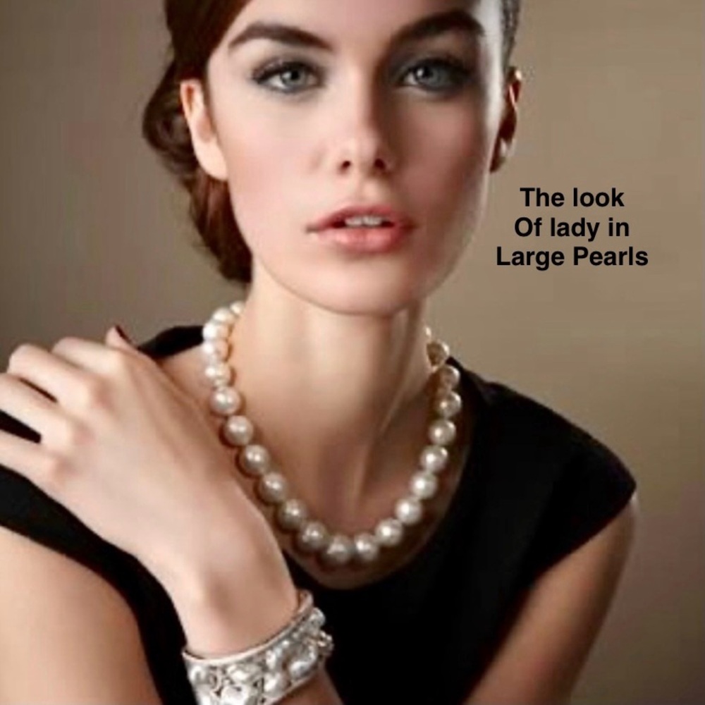 Large Baroque Style Pearls - Pearls are believed to signify innocence and faith.